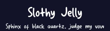 Slothy Jelly by Scratch Design — Script Handwritten Font — thumbnail 2