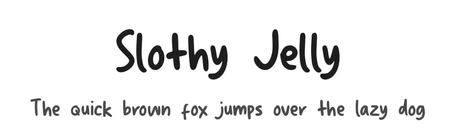 Slothy Jelly by Scratch Design — Script Handwritten Font