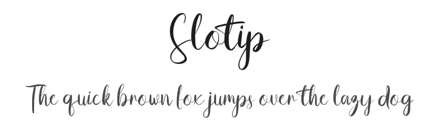 Slotip by Khalwa Studio — Script Handwritten Font