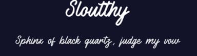 Sloutthy by Eifetstype — Script Handwritten Font — thumbnail 2