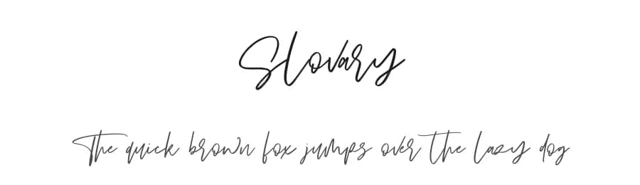 Slovary by Maulana Creative — Script Handwritten Font — preview 1