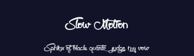 Slow Motion by Maelle.K | Thomas Boucherie — Script Handwritten Font — thumbnail 2