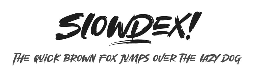 Slowdex by Khurasan — Script Handwritten Font