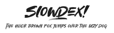 Slowdex by Khurasan — Script Handwritten Font — thumbnail 1