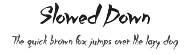 Slowed Down by JSH creates — Script Handwritten Font — thumbnail 1