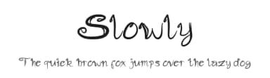 Slowly by Akhmad Mujayyid — Script Handwritten Font — thumbnail 1