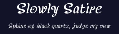Slowly Satire by Satire Artwork — Script Handwritten Font — thumbnail 2