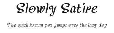 Slowly Satire by Satire Artwork — Script Handwritten Font — thumbnail 1