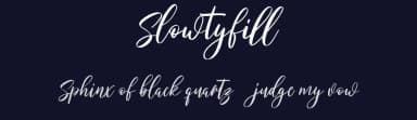 Slowtyfill by Maulana Creative — Script Handwritten Font — thumbnail 2