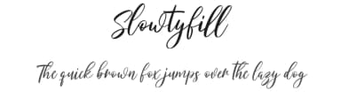 Slowtyfill by Maulana Creative — Script Handwritten Font — thumbnail 1