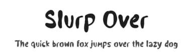 Slurp Over by Tera Asset Garage — Script Handwritten Font — thumbnail 1