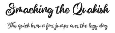 Smaching the Quakish by Octotype  | Thomas Boucherie — Script Handwritten Font — thumbnail 1