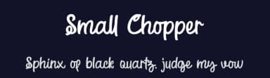 Small Chopper by Four Lines — Script Handwritten Font — thumbnail 2