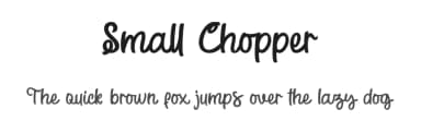 Small Chopper by Four Lines — Script Handwritten Font — thumbnail 1