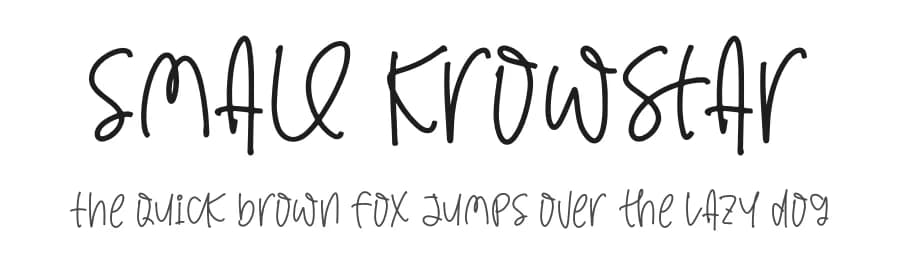 Small Krowstar by Letterena Studios — Script Handwritten Font