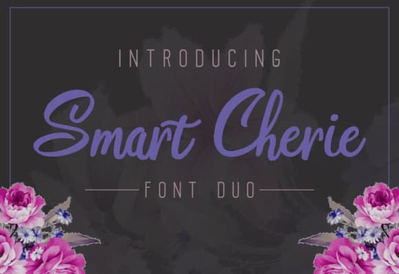 Smart Cherie Duo Font by pandanwangi — Script Handwritten Font