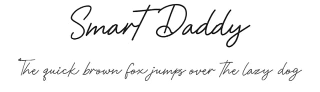 Smart Daddy by Gagegostyle — Script Handwritten Font