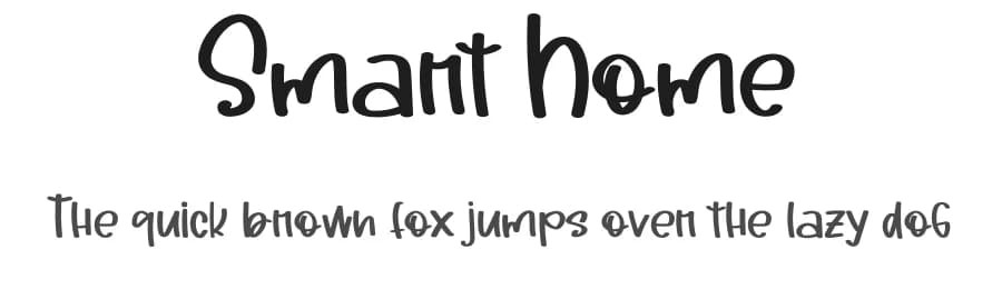 Smart Home by Al Ghul — Script Handwritten Font