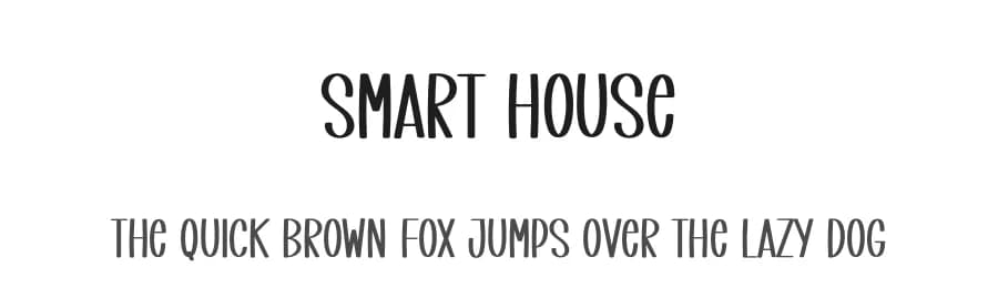 Smart House by creatype designer — Script Handwritten Font