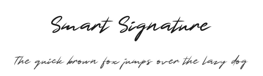 Smart Signature by selawetype — Script Handwritten Font