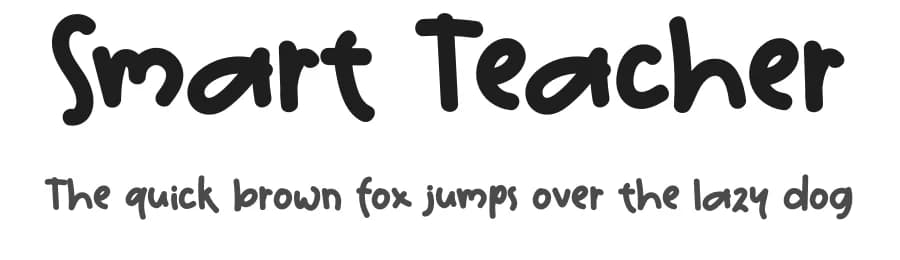 Smart Teacher by Mr.Soon Design — Script Handwritten Font