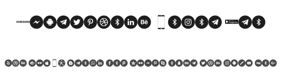 Smartphone Color Pro by elharrak — Dingbats Font