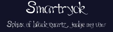Smartryck by Malre Deszik — Script Handwritten Font — thumbnail 2