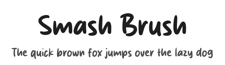 Smash Brush by MJType — Script Handwritten Font