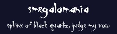 Smegalomania by Robotic Attack Fonts — Script Handwritten Font — thumbnail 2