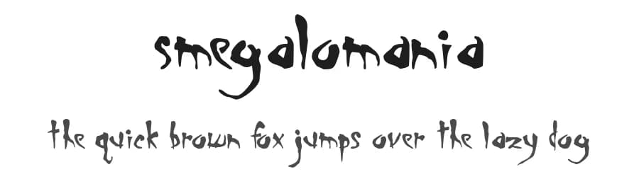 Smegalomania by Robotic Attack Fonts — Script Handwritten Font