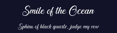 Smile of the Ocean by Cat.B — Script Handwritten Font — thumbnail 2