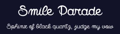 Smile Parade by dcoxy - Greg Medina — Script Handwritten Font — thumbnail 2