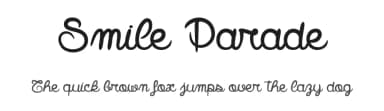 Smile Parade by dcoxy - Greg Medina — Script Handwritten Font — thumbnail 1