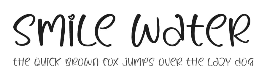 Smile Water by Letterena Studios — Script Handwritten Font