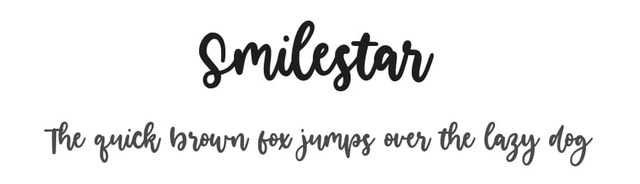 Smilestar by Balpirick Studio — Script Handwritten Font
