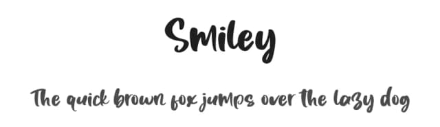 Smiley by alphArtype — Script Handwritten Font