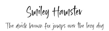 Smiley Hamster by Timur Type — Script Handwritten Font — thumbnail 1