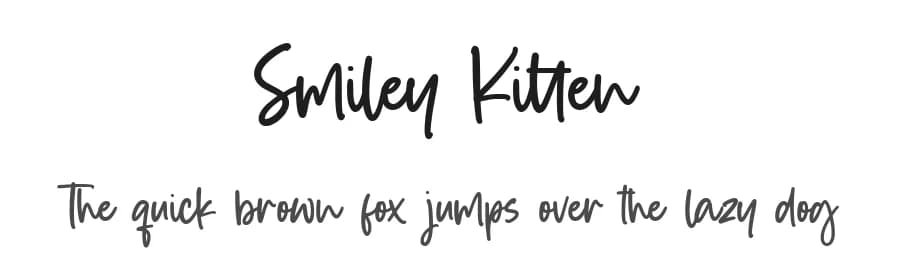 Smiley Kitten by Balpirick Studio — Script Handwritten Font