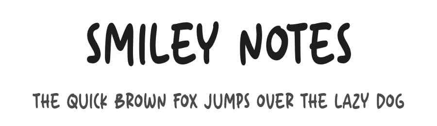Smiley Notes by Origin Type — Script Handwritten Font