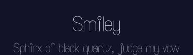 Smiley by Steve Gardner — Sans Serif Font — thumbnail 2