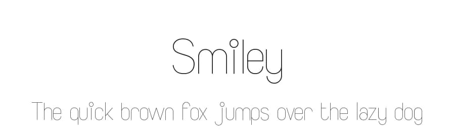 Smiley by Steve Gardner — Sans Serif Font