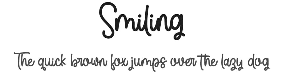 Smiling by Fillo Graphic — Script Handwritten Font