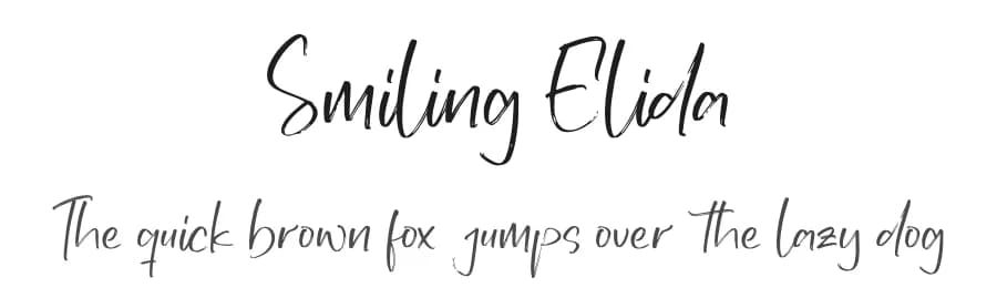 Smiling Elida by Perspectype Studio - Letterena.com — Script Handwritten Font — preview 1
