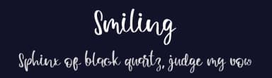 Smiling by Al Ghul — Script Handwritten Font — thumbnail 2