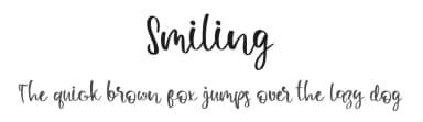 Smiling by Al Ghul — Script Handwritten Font — thumbnail 1