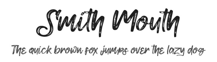 Smith Mouth by Kong Font — Script Handwritten Font