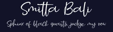 Smitta Bali by Bearytype — Script Handwritten Font — thumbnail 2