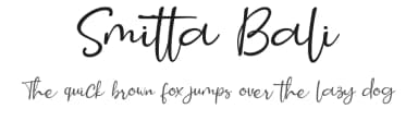 Smitta Bali by Bearytype — Script Handwritten Font — thumbnail 1