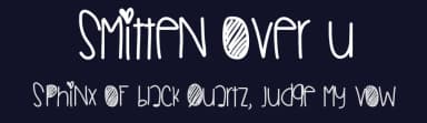 Smitten Over U by Des Gomez — Script Handwritten Font — thumbnail 2
