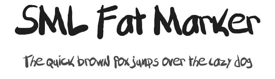 SML Fat Marker by Lust — Script Handwritten Font